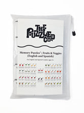 Load image into Gallery viewer, Memory Puzzles: Fruits & Veggies in English and Spanish