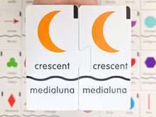 Load image into Gallery viewer, Memory Puzzles: Shapes in English and Spanish