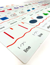 Load image into Gallery viewer, Memory Puzzles: Shapes in English (Tactile Graphics & Braille) designed with The American Printing House for the Blind (BUY at APH.org)