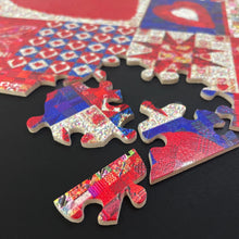 Load image into Gallery viewer, Love Quilt: Wood Puzzle Edition