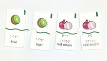 Load image into Gallery viewer, Memory Puzzles: Fruits & Veggies (Tactile Graphics & Braille) designed with The American Printing House for the Blind (BUY at APH.org)