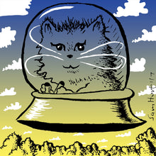 Load image into Gallery viewer, Puzzle Coasters Set: Monochrome Kitty