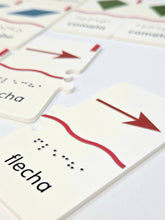 Load image into Gallery viewer, Memory Puzzles: Shapes in Spanish (Tactile Graphics &amp; Braille) designed with The American Printing House for the Blind (BUY at APH.org)
