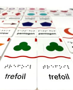 Memory Puzzles: Shapes in English (Tactile Graphics & Braille) designed with The American Printing House for the Blind