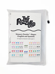 Memory Puzzles: Shapes in English and Spanish