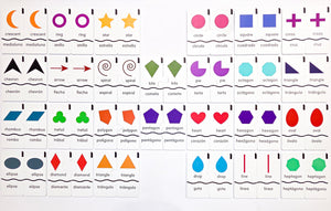 Memory Puzzles: Shapes in English and Spanish