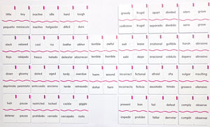 Memory Puzzles: SET A Synonyms in English and Spanish