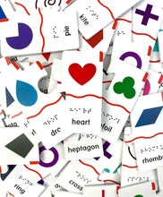 Load image into Gallery viewer, Memory Puzzles: Shapes in English (Tactile Graphics &amp; Braille) designed with The American Printing House for the Blind
