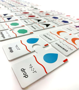 Memory Puzzles: Shapes in English (Tactile Graphics & Braille) designed with The American Printing House for the Blind