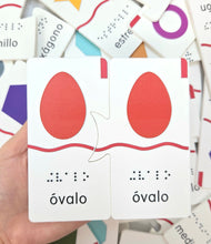 Load image into Gallery viewer, Memory Puzzles: Shapes in Spanish (Tactile Graphics &amp; Braille) designed with The American Printing House for the Blind (BUY at APH.org)
