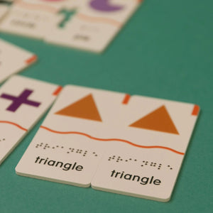 Memory Puzzles: Shapes in English (Tactile Graphics & Braille) designed with The American Printing House for the Blind