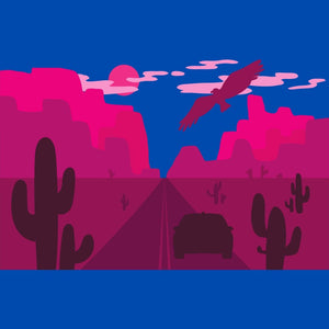Pink Desert - Mini Puzzle