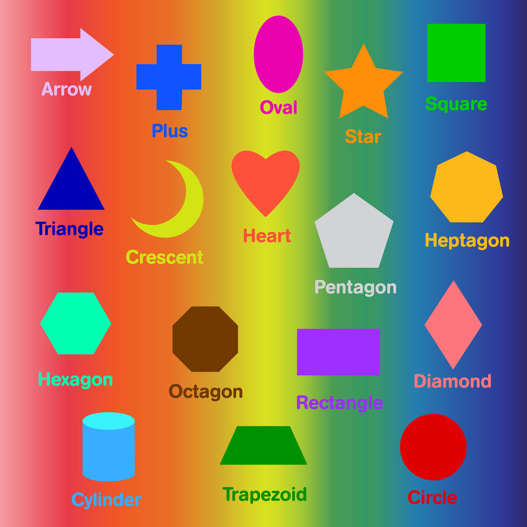 Young Puzzlers: Rainbow Shapes (English)