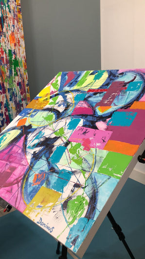 Watch Marc Dominus paint "After Some Consideration" 